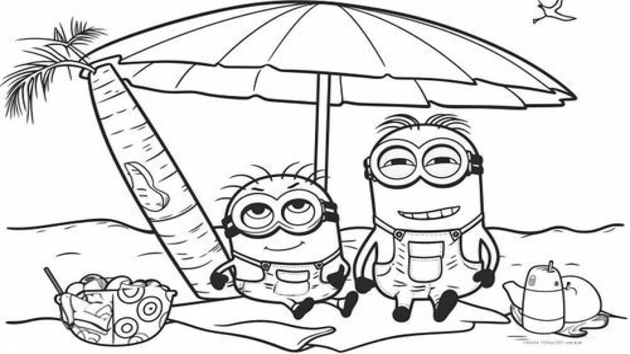 Minion Coloring Pages printable for free